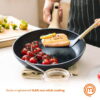 MasterChef 4 Piece Cookware Set, Sauce Pan with Lid and 2 Frying Pans
