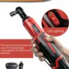 AOBEN Cordless Electric Ratchet Wrench Set, 3/8" 12V Power Ratchet Tool Kit With 2 Packs 2000mAh Lithium-Ion Battery And Charger