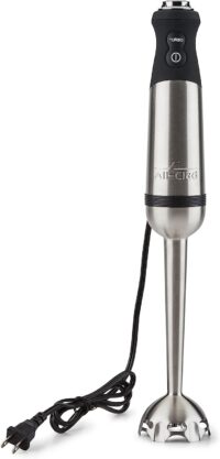 All-Clad Electrics Stainless Steel Immersion Blender 2 Piece Turbo Function 600 Watts Detachable
