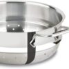 All-Clad Specialty Stainless Steel 3 Piece Cookware Set with Lid 5 Quart Induction Pots and Pans