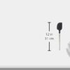 All-Clad Ultimate Silicone 5 piece Spatula Set, Stainless Steel and Black