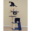 Armarkat Classic real wood Cat Tree Model A7101, 71 inch Navy Blue