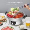 Aroma Housewares ASP-610 Dual-Sided Shabu Hot Pot, 5Qt, Stainless Steel Aroma Housewares 3 Uncooked/6 Cups Cooked Rice Cooker, Steamer, Multicooker, 2-6 cups, Black Aroma Housewares ASP-610 Dual-Sided Shabu Hot Pot, 5Qt, Stainless Steel Aroma Housewares 3 Uncooked/6 Cups Cooked Rice Cooker, Steamer, Multicooker, 2-6 cups, Black