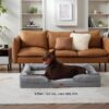 Bedsure Jumbo Orthopedic Dog Bed, Great Dane Dog Beds for Giant Dogs - Foam Sofa with Removable Washable Cover, Waterproof Lining and Nonskid Bottom Couch, Pet Bed