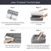 Bedsure Large Orthopedic Bed for Large Dogs - Big Waterproof Foam Sofa with Removable Washable Cover, Waterproof Lining and Nonskid Bottom Couch, Pet Bed