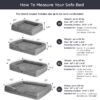 Bedsure Orthopedic Dog Bed for Medium Dogs - Waterproof Dog Bed Medium, Foam Sofa with Removable Washable Cover, Waterproof Lining and Nonskid Bottom Couch, Pet Bed