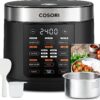 COSORI Rice Cooker Large Maker 10 Cup Uncooked 18 Functions, Japanese Style Fuzzy Logic Micom Technology, Olla Arrocera Electrica,Black