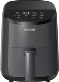 COSORI Small Air Fryer Oven 2.1 Qt, 4-in-1 Mini Airfryer, Bake, Roast, Reheat, Space-saving & Low-noise, Gray