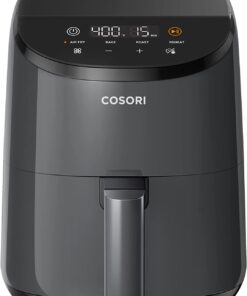 COSORI Small Air Fryer Oven 2.1 Qt, 4-in-1 Mini Airfryer, Bake, Roast, Reheat, Space-saving & Low-noise, Gray
