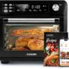 COSORI Toaster Oven Air Fryer Combo, 12-in-1, 26QT Convection Oven Countertop, with Toast, Black