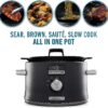 Calphalon Slow Cooker with Digital Timer and Programmable Controls, 5.3 Quarts, Stainless Steel
