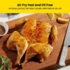 Chefman TurboFry Touch Air Fryer, Large 5-Quart Family Size, One Touch Digital Control Presets, French Fries, Chicken, Meat, Fish, Nonstick Dishwasher-Safe Parts, Automatic Shutoff, Stainless Steel