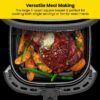 Chefman TurboFry Touch Air Fryer, Large 5-Quart Family Size, One Touch Digital Control Presets, French Fries, Chicken, Meat, Fish, Nonstick Dishwasher-Safe Parts, Automatic Shutoff, Stainless Steel