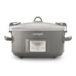 Crockpot 7-Quart Cook and Carry Programmable Slow Cooker, Grey