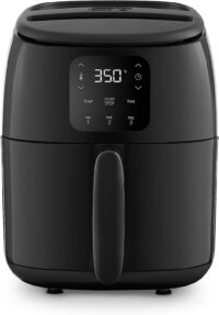 DASH Tasti-Crisp™ Digital Air Fryer with AirCrisp Technology, Custom Presets, Temperature Control, 2.6 Quart - Black