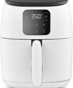 DASH Tasti-Crisp™ Digital Air Fryer with AirCrisp Technology, Custom Presets, Temperature Control, and Auto Shut Off Feature, 2.6 Quart - White