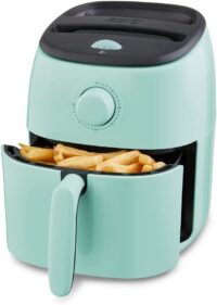 DASH Tasti-Crisp™ Electric Air Fryer Oven Cooker with Temperature Control, 1000-Watt, 2.6Qt, Aqua