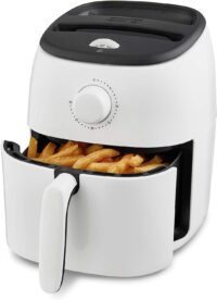 DASH Tasti-Crisp™ Electric Air Fryer Oven Cooker with Temperature Control, 1000-Watt, 2.6Qt, White