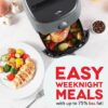 DASH Tasti-Crisp™ Electric Air Fryer Oven Cooker with Temperature Control, Non-Stick Fry Basket, Recipe Guide + Auto Shut Off Feature, 1000-Watt, 2.6Qt, Grey DASH Tasti-Crisp™ Electric Air Fryer Oven Cooker with Temperature Control, Non-Stick Fry Basket, Recipe Guide + Auto Shut Off Feature, 1000-Watt, 2.6Qt, Grey