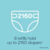 Diaper Genie Bags Refills 270 Count (Pack of 8) with Max Odor Lock | Holds Up to 2160 Newborn Diapers Diaper Genie Bags Refills 270 Count (Pack of 8) with Max Odor Lock | Holds Up to 2160 Newborn Diapers