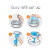 Diaper Genie Bags Refills 270 (Pack of 8) Clean Laundry Scent | Diaper Pail Refills with Max Odor Lock | Holds up to 2160 Newborn Diapers Diaper Genie Bags Refills 270 (Pack of 8) Clean Laundry Scent | Diaper Pail Refills with Max Odor Lock | Holds up to 2160 Newborn Diapers