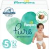 Diapers Size 5, 132 Count - Pampers Pure Protection Disposable Baby Diapers, Hypoallergenic and Unscented Protection