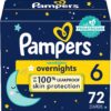 Diapers Size 6, 72 Count - Pampers Swaddlers Overnights Disposable Baby Diapers, Enormous Pack