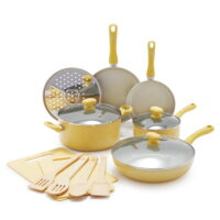 GreenLife Ceramic Nonstick Yellow 15pc Set