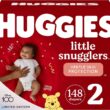 Huggies Little Snugglers Baby Diapers, Size 2 (12-18 lbs), 148 Ct