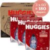 Huggies Little Snugglers Baby Diapers, Size 2 (12-18 lbs), 180 Ct Huggies Little Snugglers Baby Diapers, Size 2 (12-18 lbs), 180 Ct