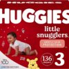Huggies Little Snugglers Baby Diapers, Size 3 (16-28 lbs), 136 Ct
