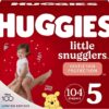 Huggies Little Snugglers Baby Diapers, Size 5 (27+ lbs), 104 Ct