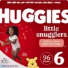 Huggies Little Snugglers Baby Diapers, Size 6 (35+ lbs), 96 Ct