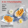 Instant Pot Vortex 5.7QT Large Air Fryer Oven Combo, Customizable Smart Cooking Programs, Digital Touchscreen, Nonstick and Dishwasher-Safe Basket, Includes Free App with over 1900 Recipes