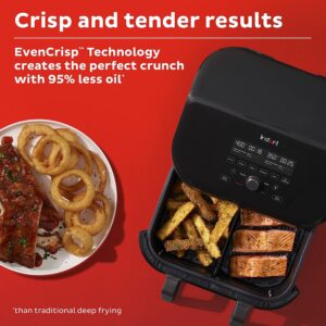 Instant Vortex 9 Quart VersaZone 8-in-1 XL Air Fryer with Dual Basket Option, From the Makers of Instant Pot with EvenCrisp Technology, Nonstick and Dishwasher-Safe Basket, App With Over 100 Recipes
