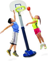 Little Tikes Adjust and Jam Pro Basketball Set, Blue