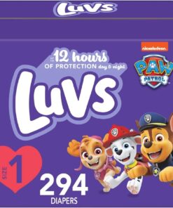 Luvs Pro Level Leak Protection Diapers Size 1 294 Count Economy Pack, Packaging May Vary