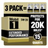 Mobil 1 Extended Performance Full Synthetic Motor Oil 5W-20, 5 qt (3 Pack)