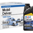 Mobil Delvac 1300 Super Heavy Duty Synthetic Blend Diesel Engine Oil 15W-40, 1 Gal (4 pack)