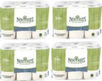 NooTrees Bamboo 3 Ply Bathroom Tissue, 220 Sheets, 12 Rolls, Ecofriendly, Sustainable, Hypoallergenic, Ultra Absorbent Velvety Soft, FSC Certified (48 Rolls)