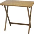 PRESTO PRODUCTS COMPANY American Trails Arizona Folding Table with Solid Red Oak,Warm Brown