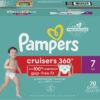 Pampers Cruisers 360 Diapers Size 7 70 Count