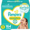 Pampers Swaddlers Newborn Diaper Size 1 164 Count
