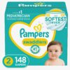 Pampers Swaddlers Newborn Diaper Size 2 148 Count