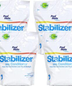 Pool Mate 1-2607B-04 28 Pounds Swimming Pool Stabilizer and Conditioner, 28-Pounds