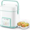 TLOG Mini Rice Cooker 2.5 Cups Uncooked, Healthy Ceramic Coating Portable Rice Cooker, 1.2L, Oats