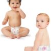 The Honest Company Clean Conscious Diapers | Plant-Based, Sustainable | Rose Blossom + Tutu Cute | Super Club Box, Size 1 (8-14 lbs), 160 Count