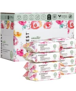 The Honest Company Clean Conscious Wipes, 99% Water, Compostable, Plant-Based, Baby Wipes, 576 Count