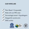 The Honest Company Clean Conscious Wipes | 99% Water, Compostable, Plant-Based, Baby Wipes | Hypoallergenic, EWG Verified | Rose Blossom, 576 Count The Honest Company Clean Conscious Wipes | 99% Water, Compostable, Plant-Based, Baby Wipes | Hypoallergenic, EWG Verified | Rose Blossom, 576 Count