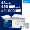 Tork Toilet Paper Roll White T24, Advanced, 2-Ply, 80 x 500 sheets, 24651200 Tork Toilet Paper Roll White T24, Advanced, 2-Ply, 80 x 500 sheets, 24651200